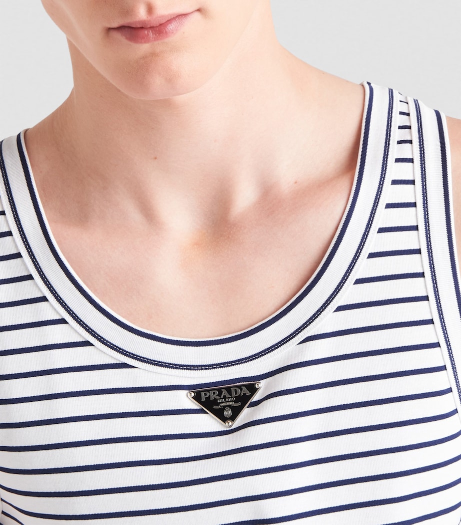 Striped Triangle Tank Top F0UB0 Image 5