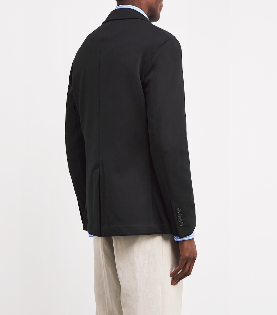 Double-Knit Blazer BLACK Image 4