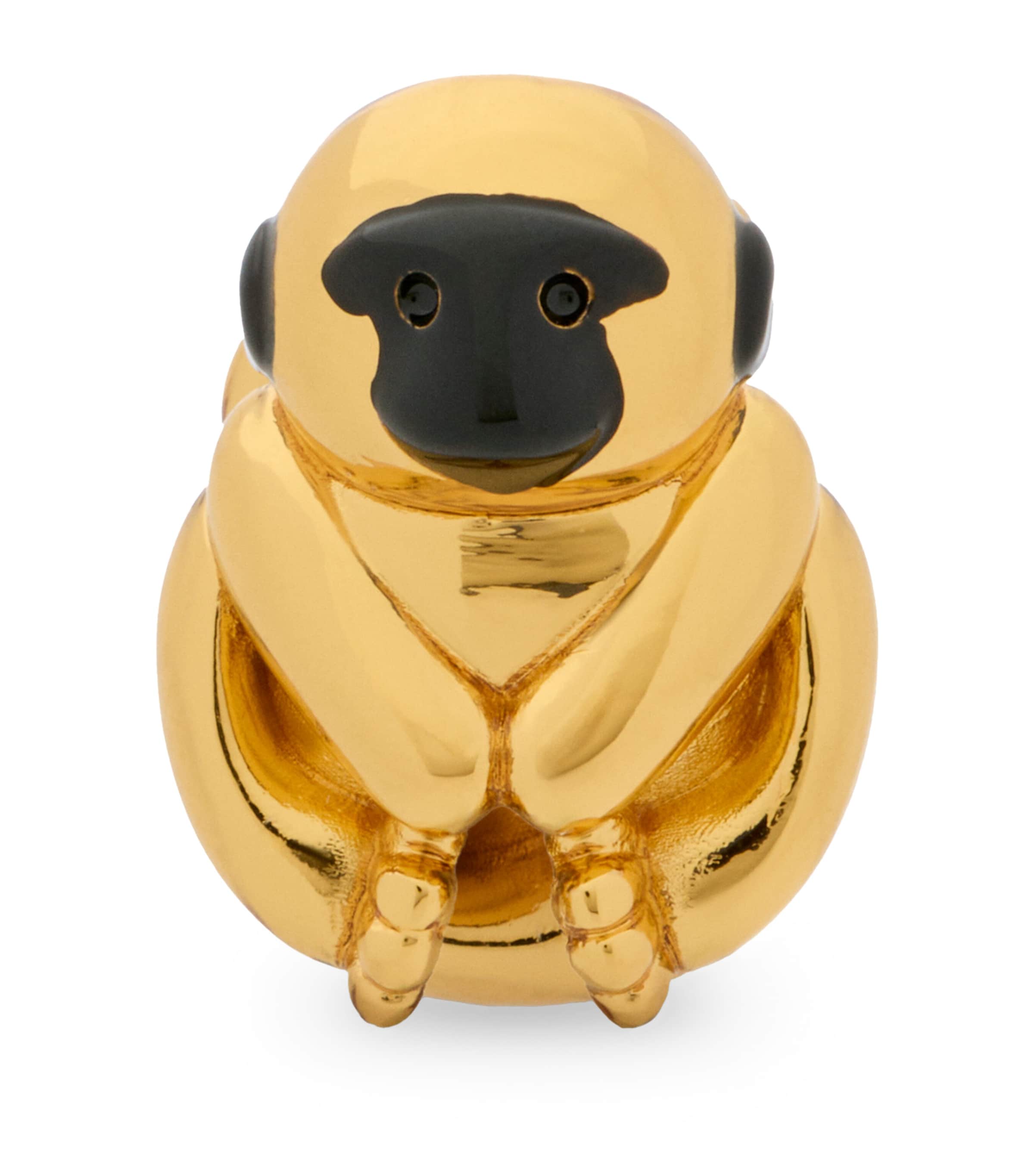 Loewe X Paula's Ibiza Monkey Dice Charm In Black