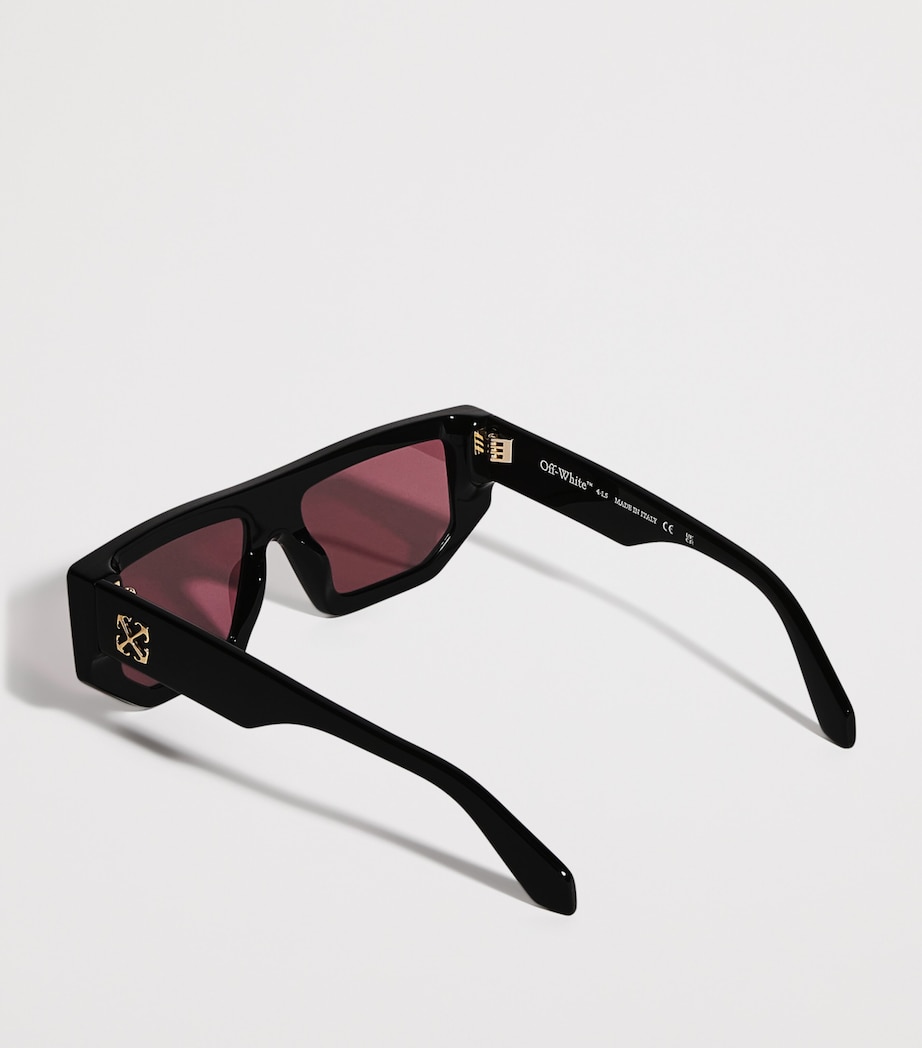 Metal Vancouver Sunglasses BLACK - BURGUNDY Image 3