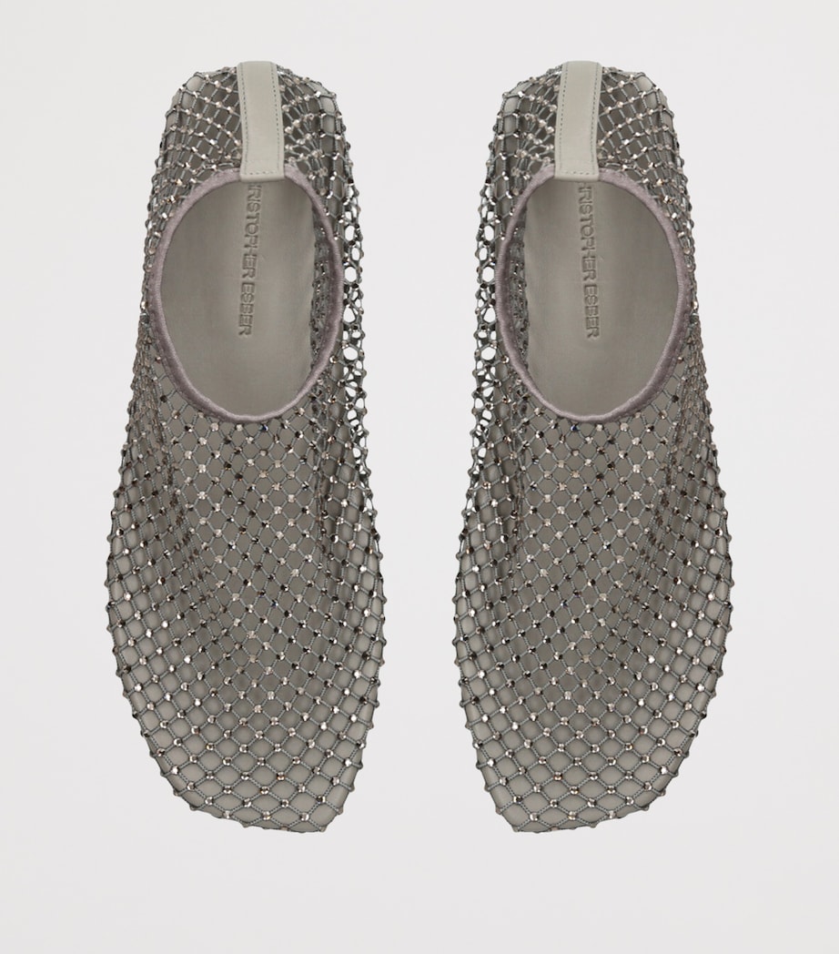 Mesh Minette Ballet Flats TAUPE Image 4