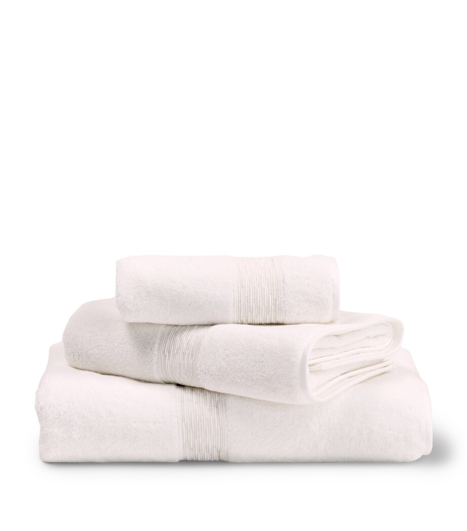 Frette Balance Lace Hand Towel (60cm x 110cm) Milk Image 4