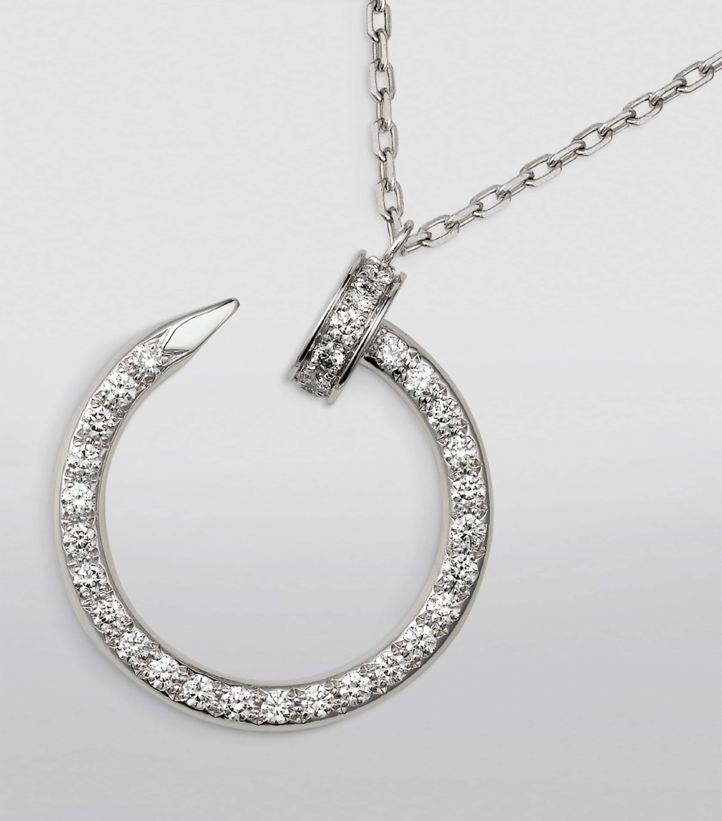 White Gold and Diamond Juste un Clou Necklace WHITE GOLD Image 4