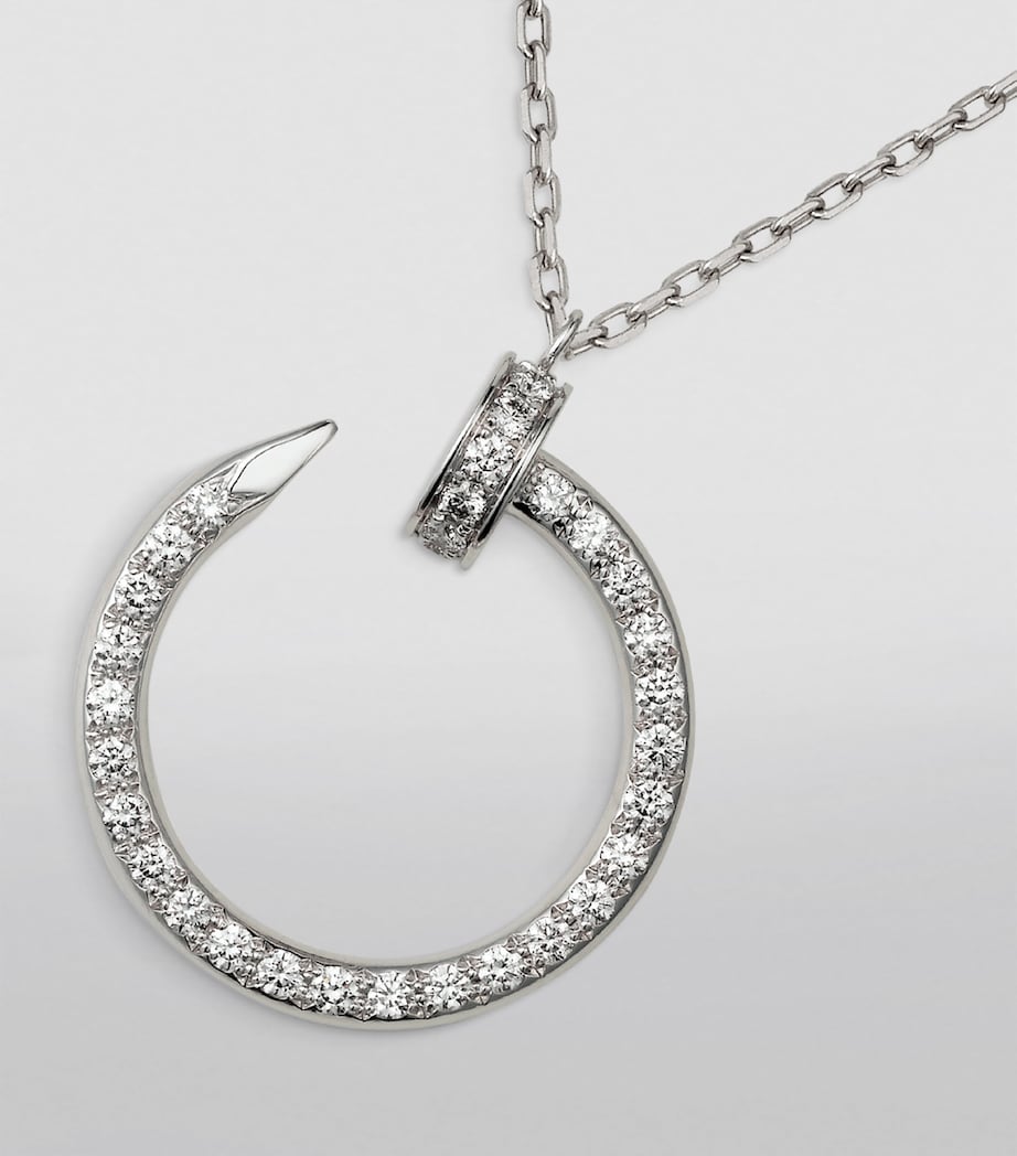 White Gold and Diamond Juste un Clou Necklace WHITE GOLD Image 4