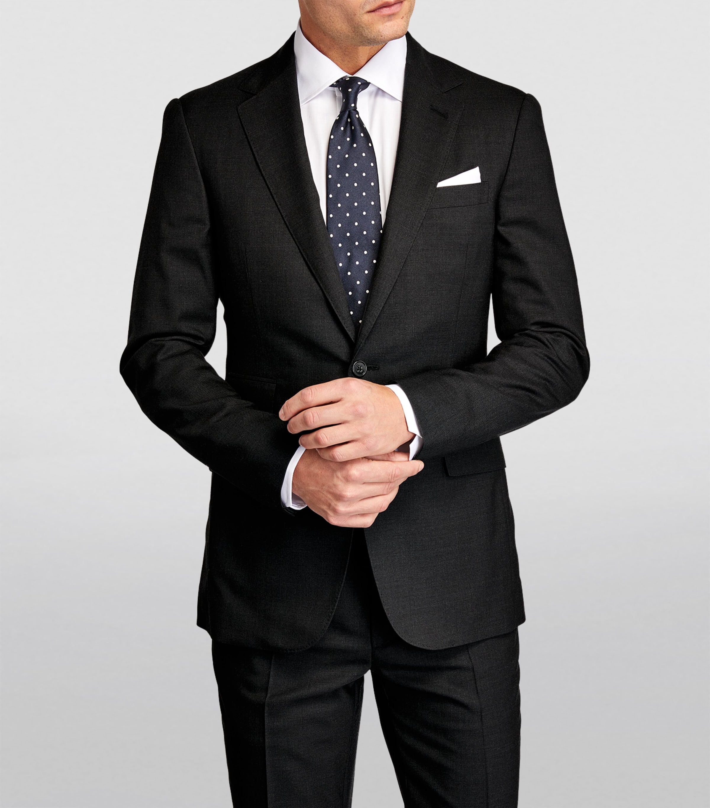 Wool 2-Piece Suit CHARCOAL Image 3