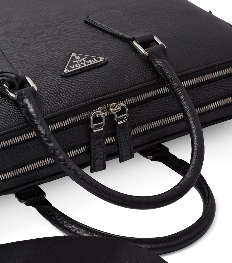 Saffiano Leather Briefcase F0002 Image 4