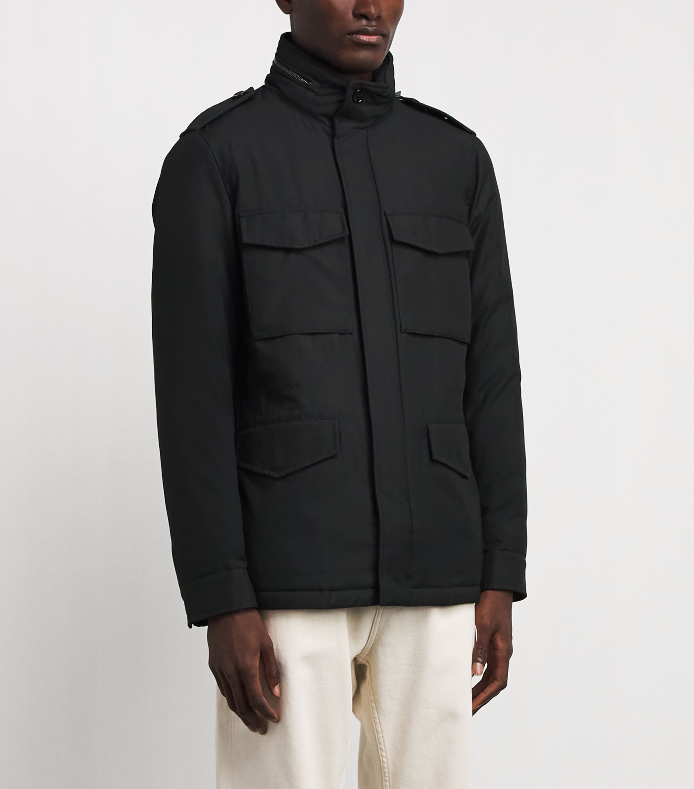 Moorer Mens Field Denver Jacket Tundra Image 4