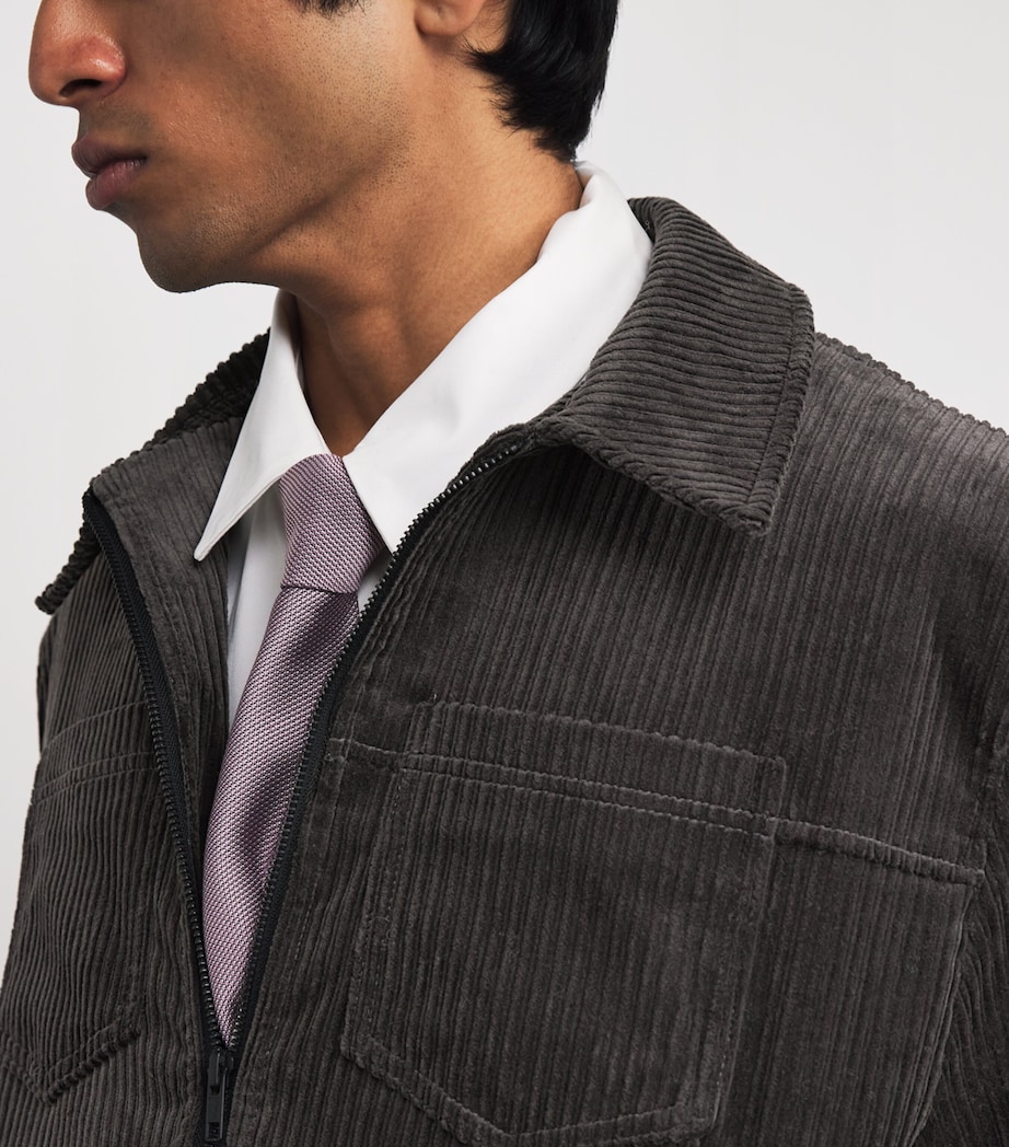 Stretch-Cotton Corduroy Norton Jacket GREY Image 6