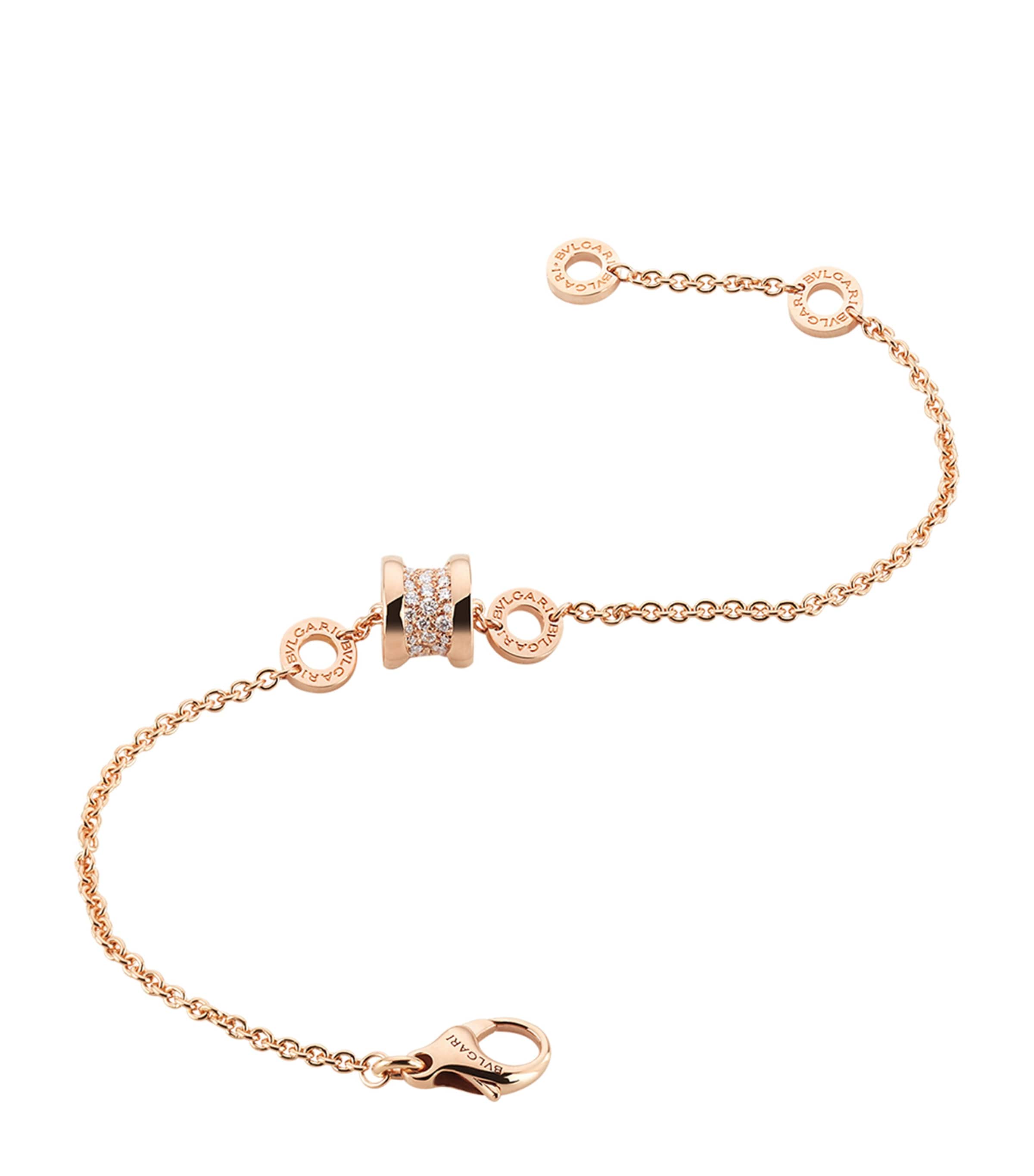 Rose Gold and Diamond B.zero1 Bracelet PINK GOLD Image 2