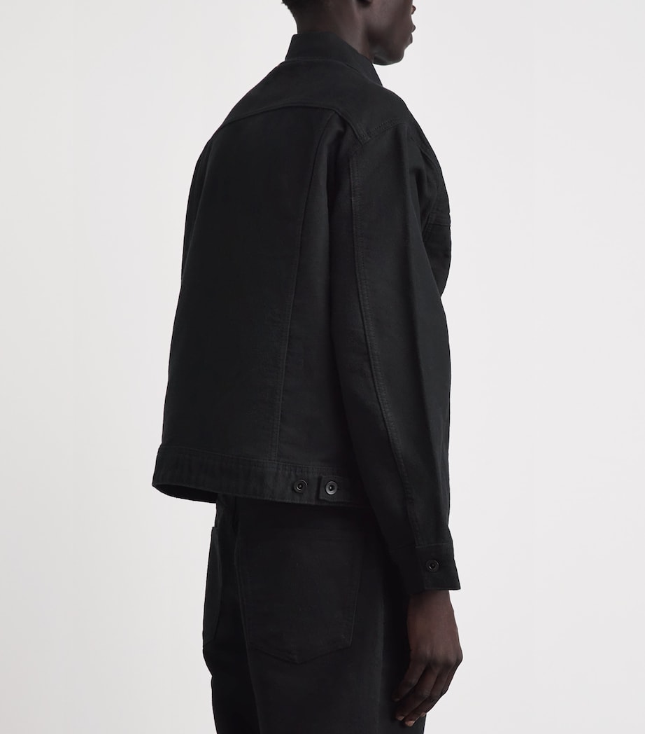Studio Nicholson Mens Moleskin Derby Jacket Black Image 5