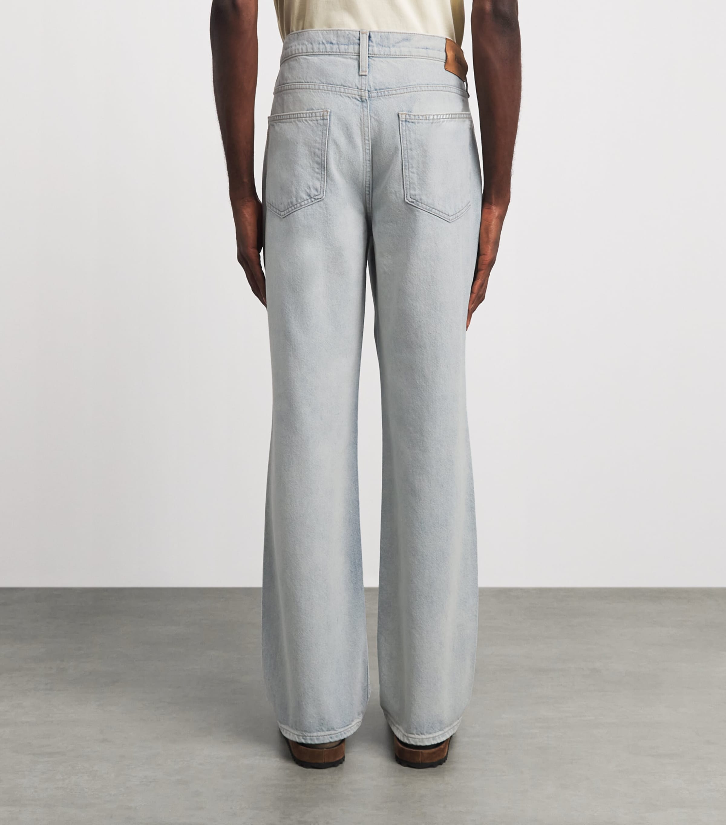 PAIGE Mens Doheny Wide-Leg Jeans Berto Image 5