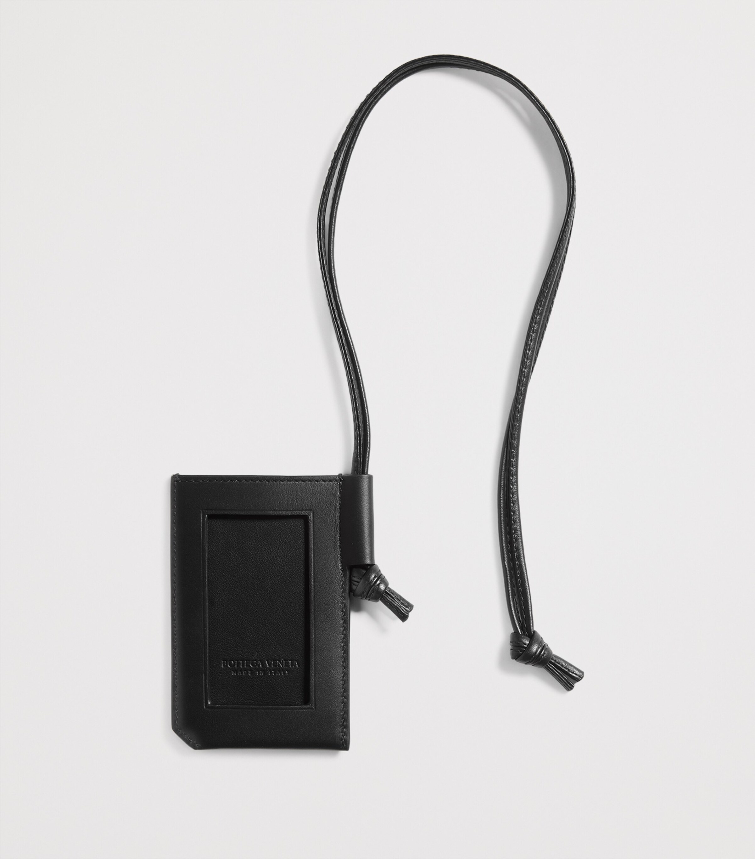Bottega Veneta Leather Intrecciato Piccolo Badge Holder Image 3