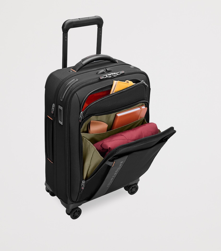 ZDX Essential Carry-On Spinner Suitcase (56cm) BLACK Image 9