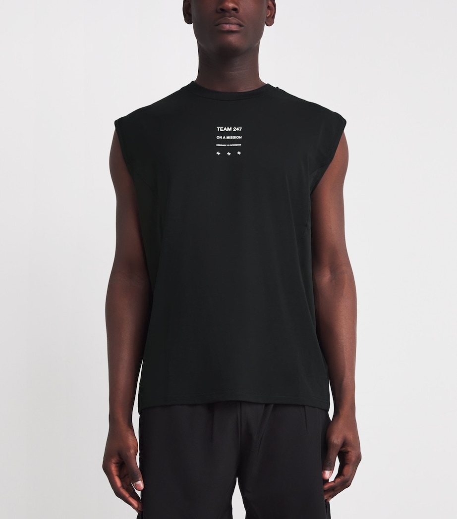 Uprising Oversized Tank Top BLACK Image 3