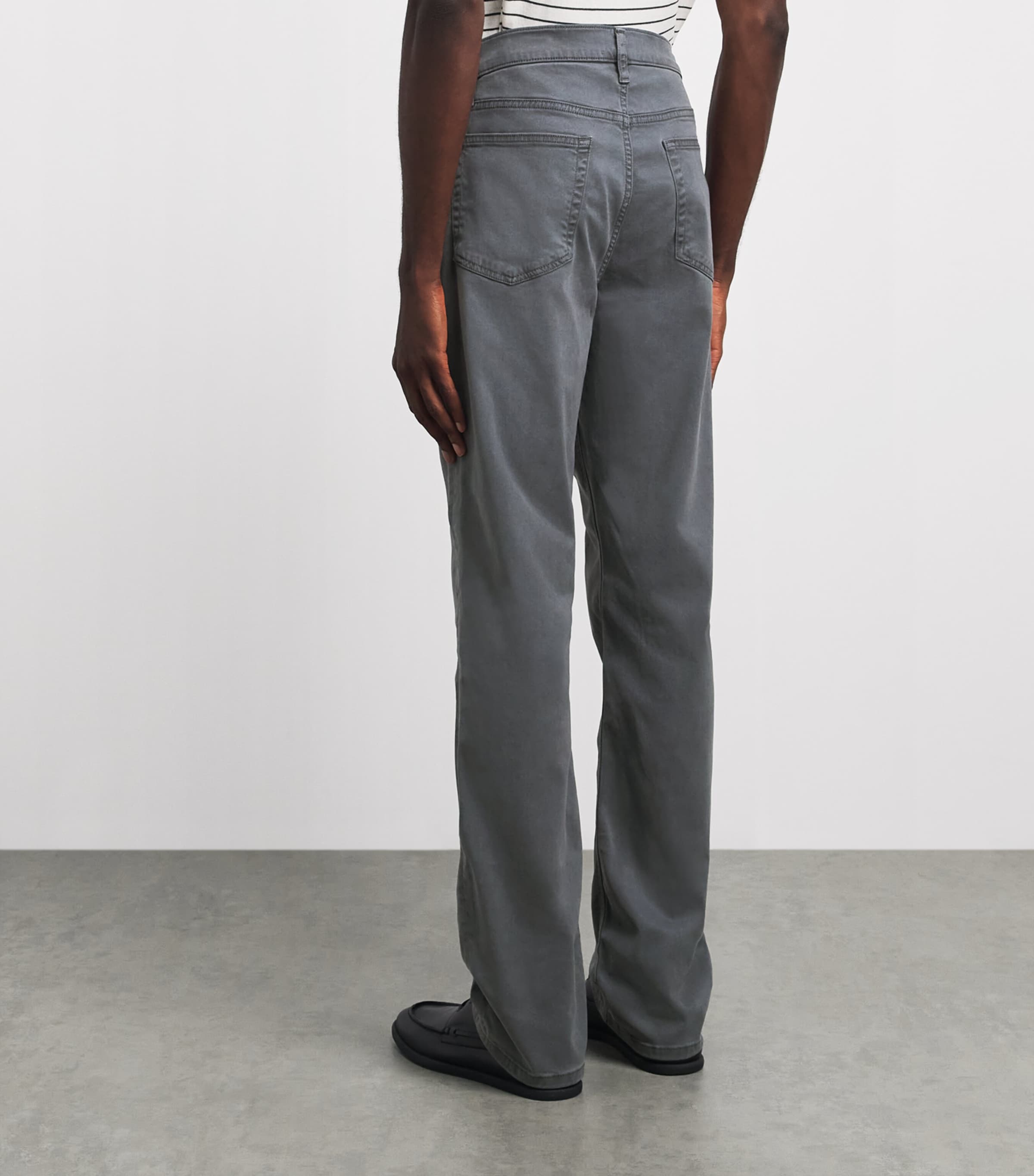 FRAME Mens The Modern Straight Jeans Swgy Shadow Grey Image 5