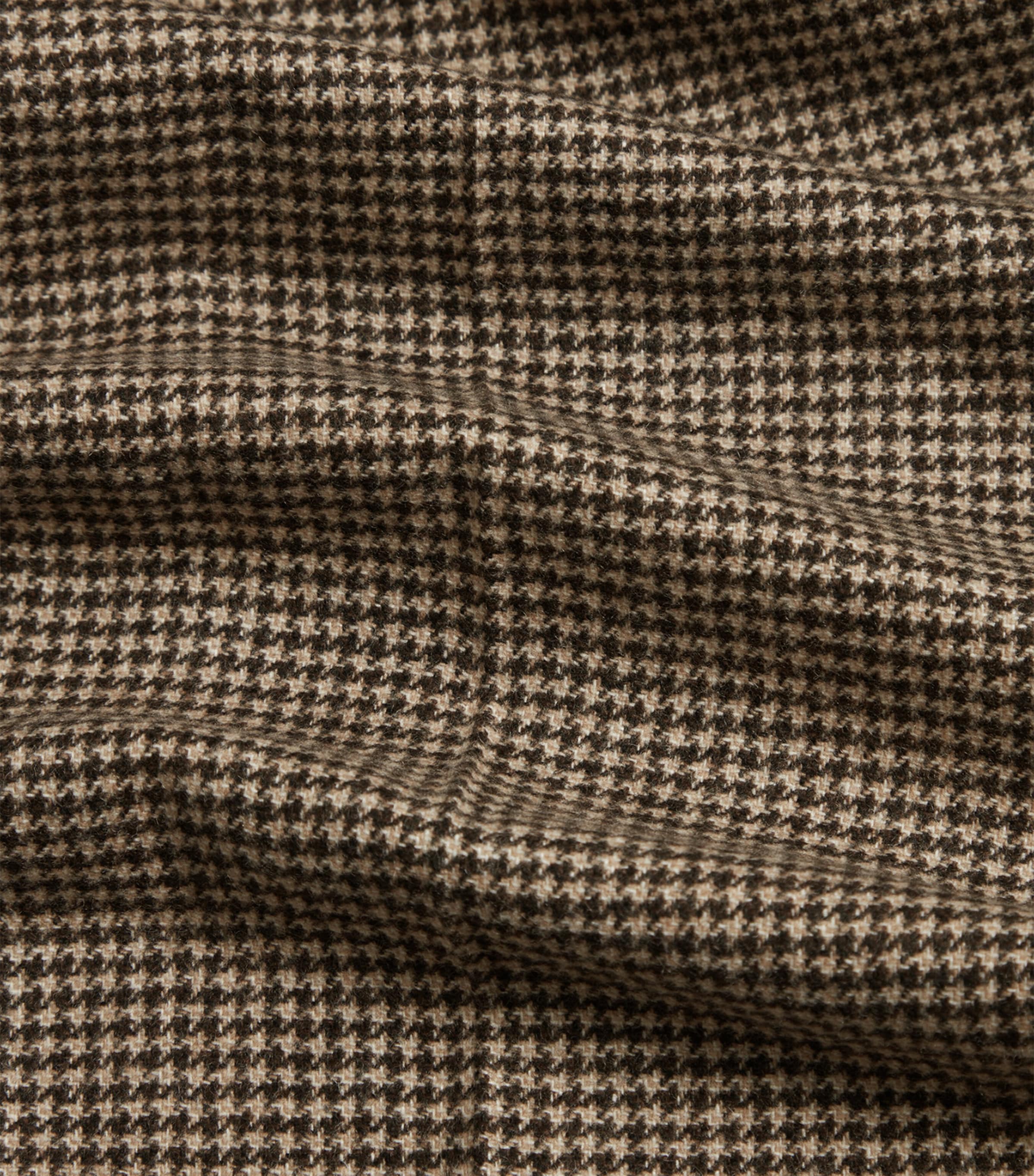 Cashmere Houndstooth Trousers 201BROWN Image 6