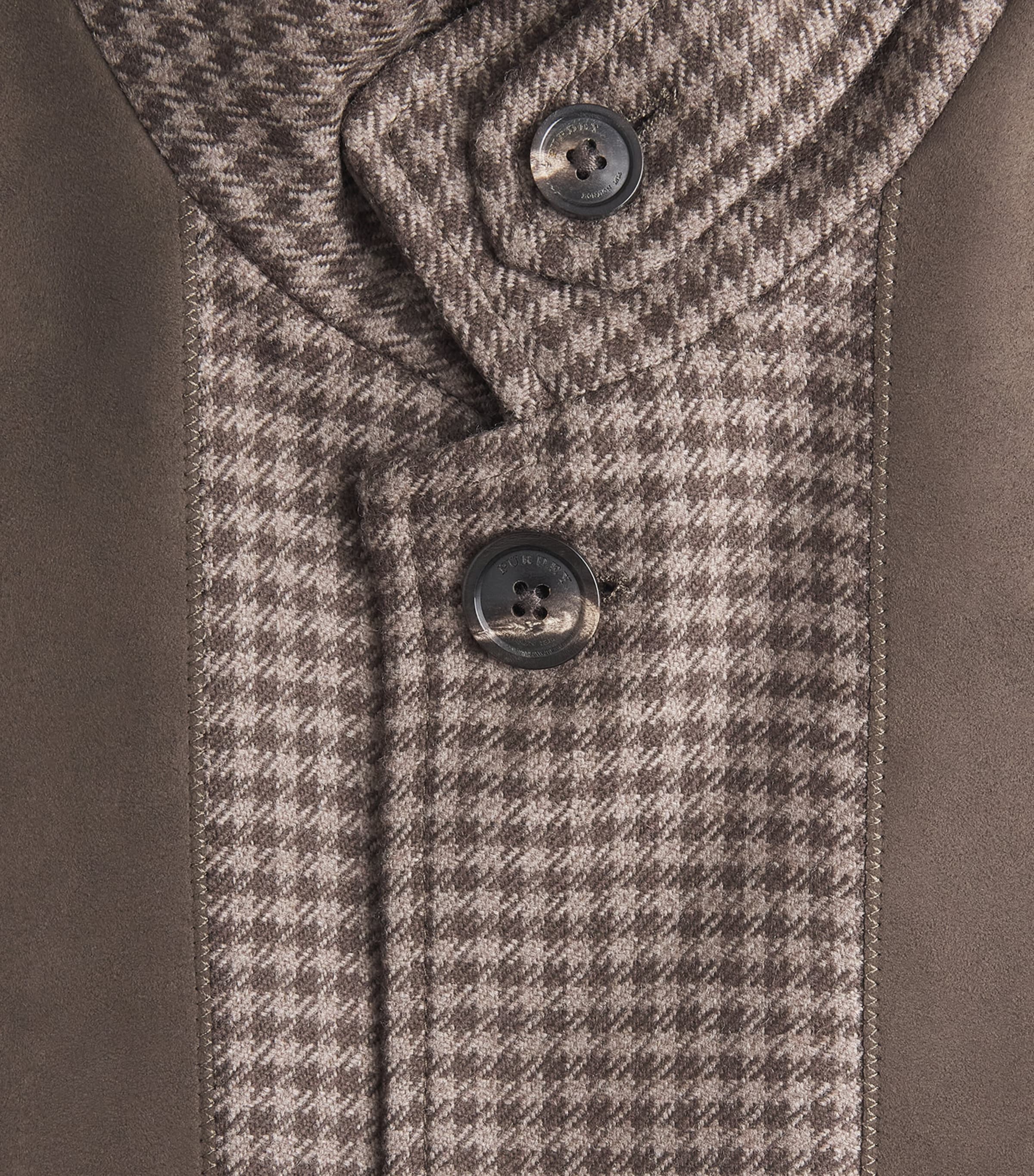 Purdey Mens Wool-Cashmere Tweed Gilet Torridon Check Image 6
