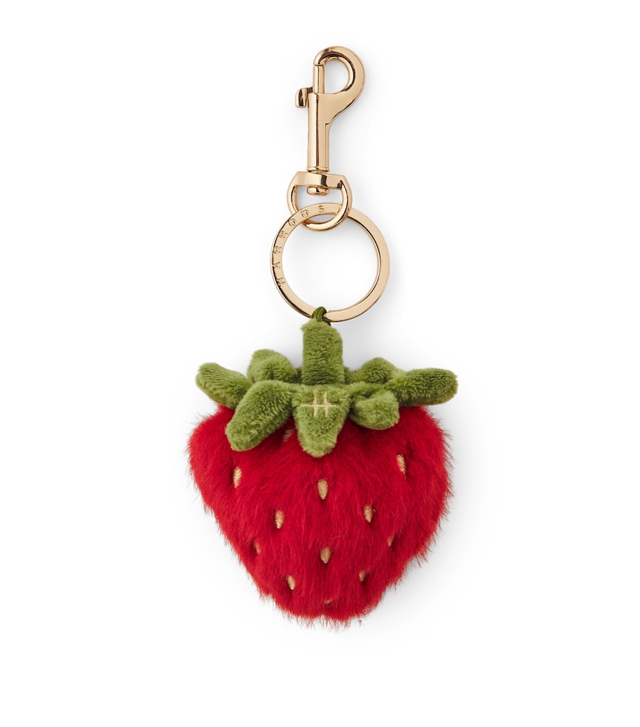 Harrods Strawberry Plush Keyring Image 1