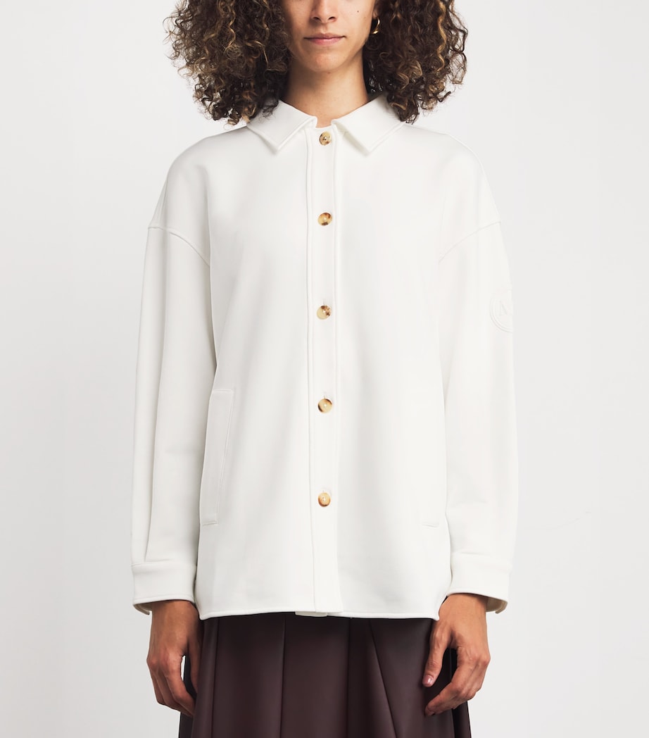 Cotton-Blend Shirt Jacket 001 OPTICAL WHITE Image 3