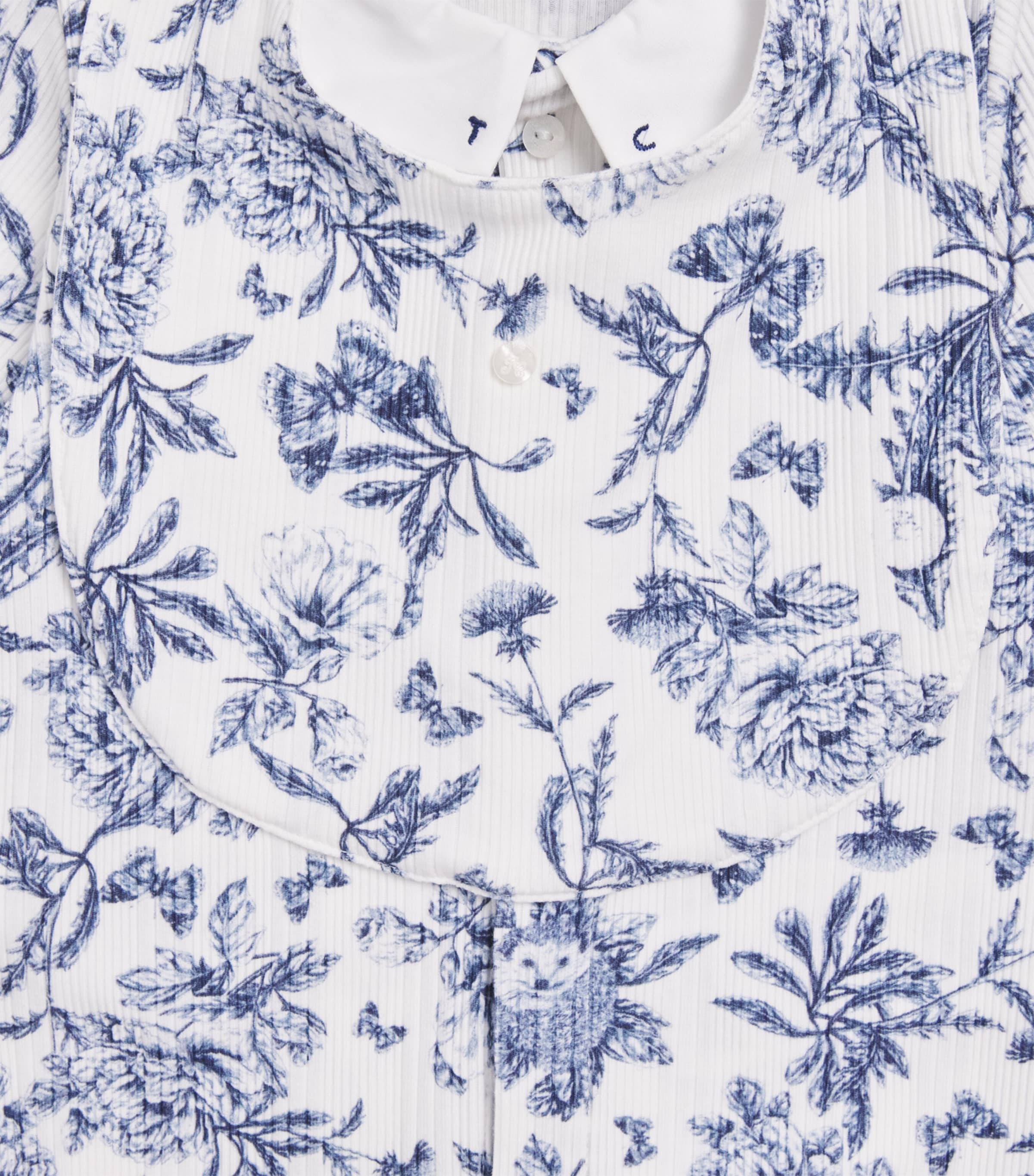 Tartine et Chocolat Toile de Jouy All-In-One and Bib Set (0-24 Months) Image 3