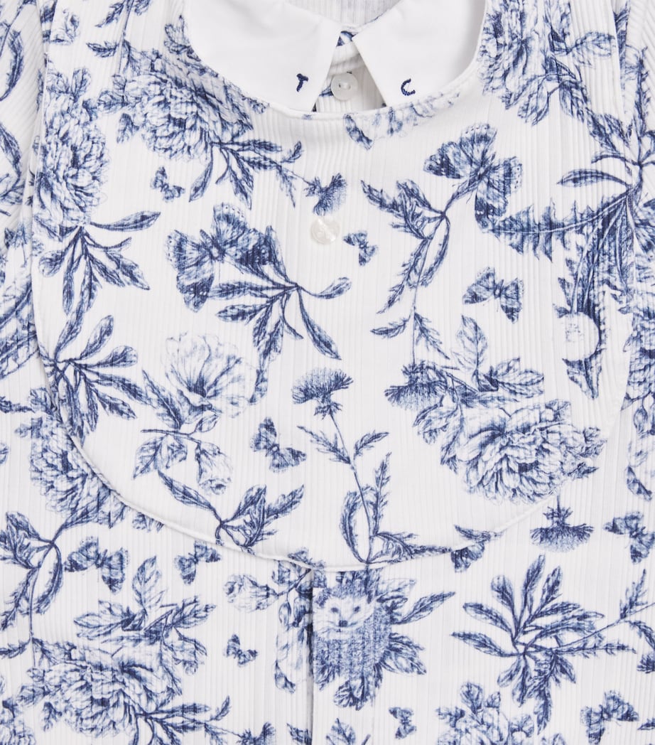 Tartine et Chocolat Toile de Jouy All-In-One and Bib Set (0-24 Months) Image 3