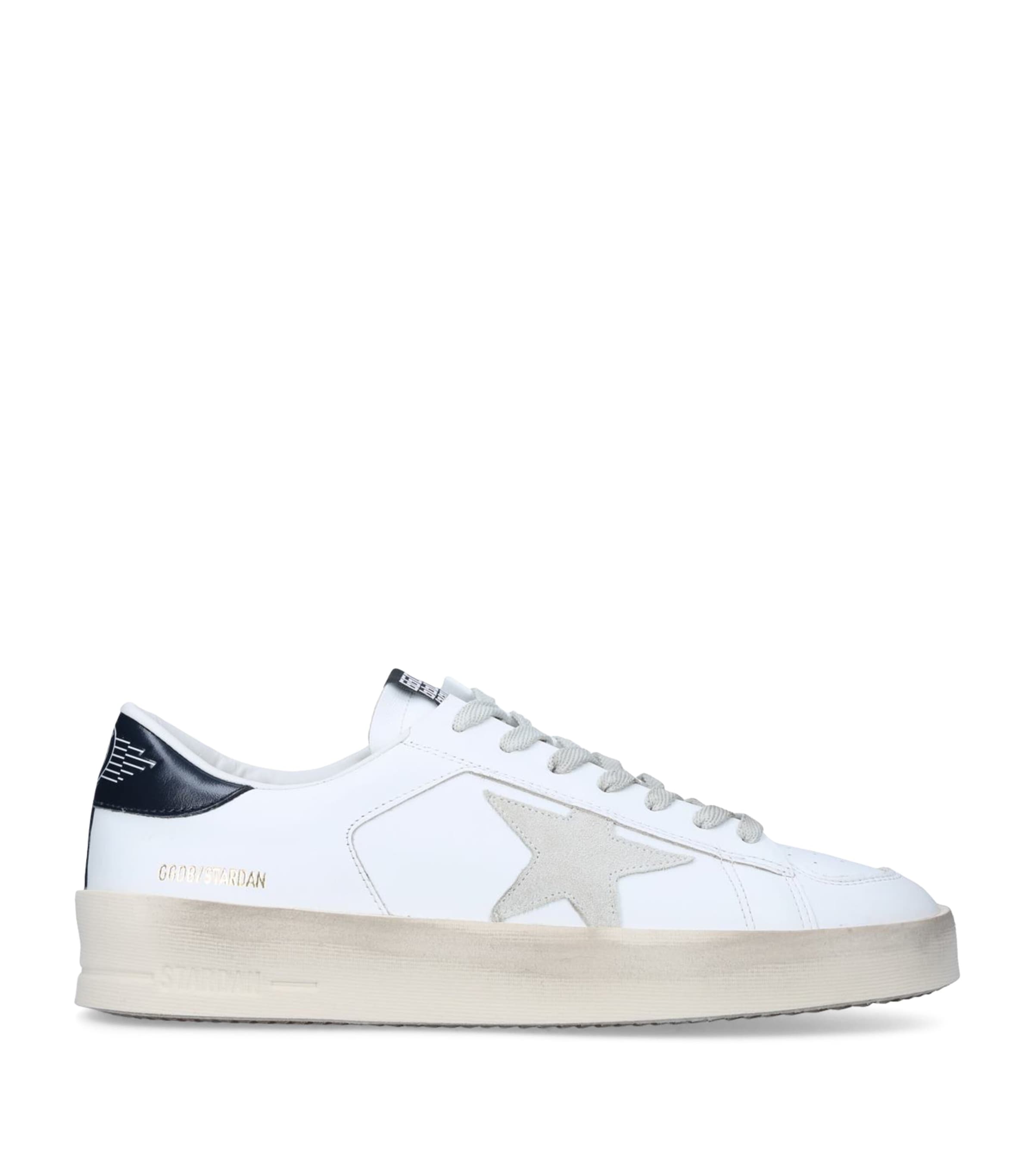 Golden Goose Leather Stardan Sneakers White/blk Image 1