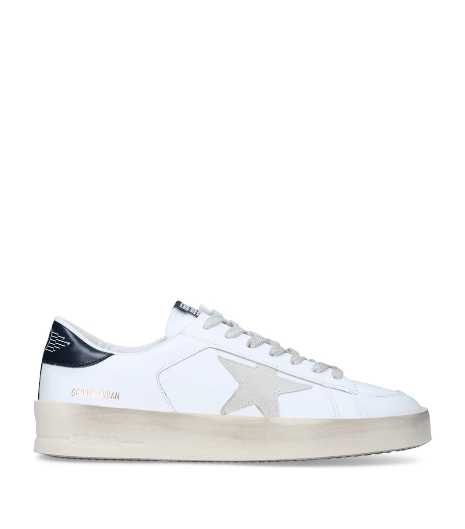 Golden Goose Leather Stardan Sneakers White/blk Image 1