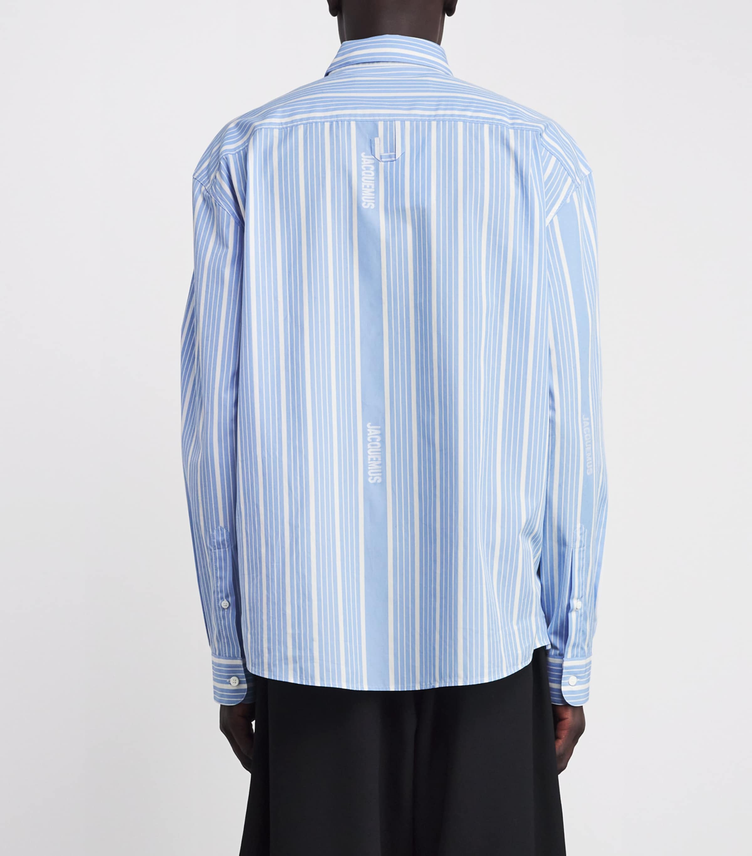 Cotton Striped Shirt 3EV-JAC BUSI BIG LOG Image 4