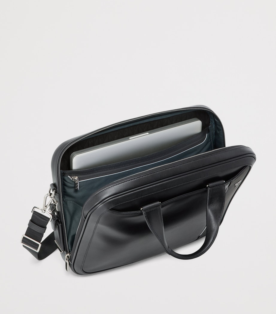 Leather Arrivé Hannover Slim Briefcase BLACK 1041 Image 2