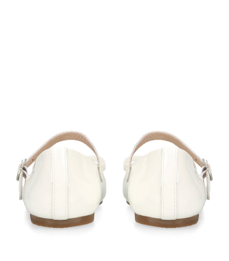 Patent Leather Ellen Ballet Flats WHITE Image 2