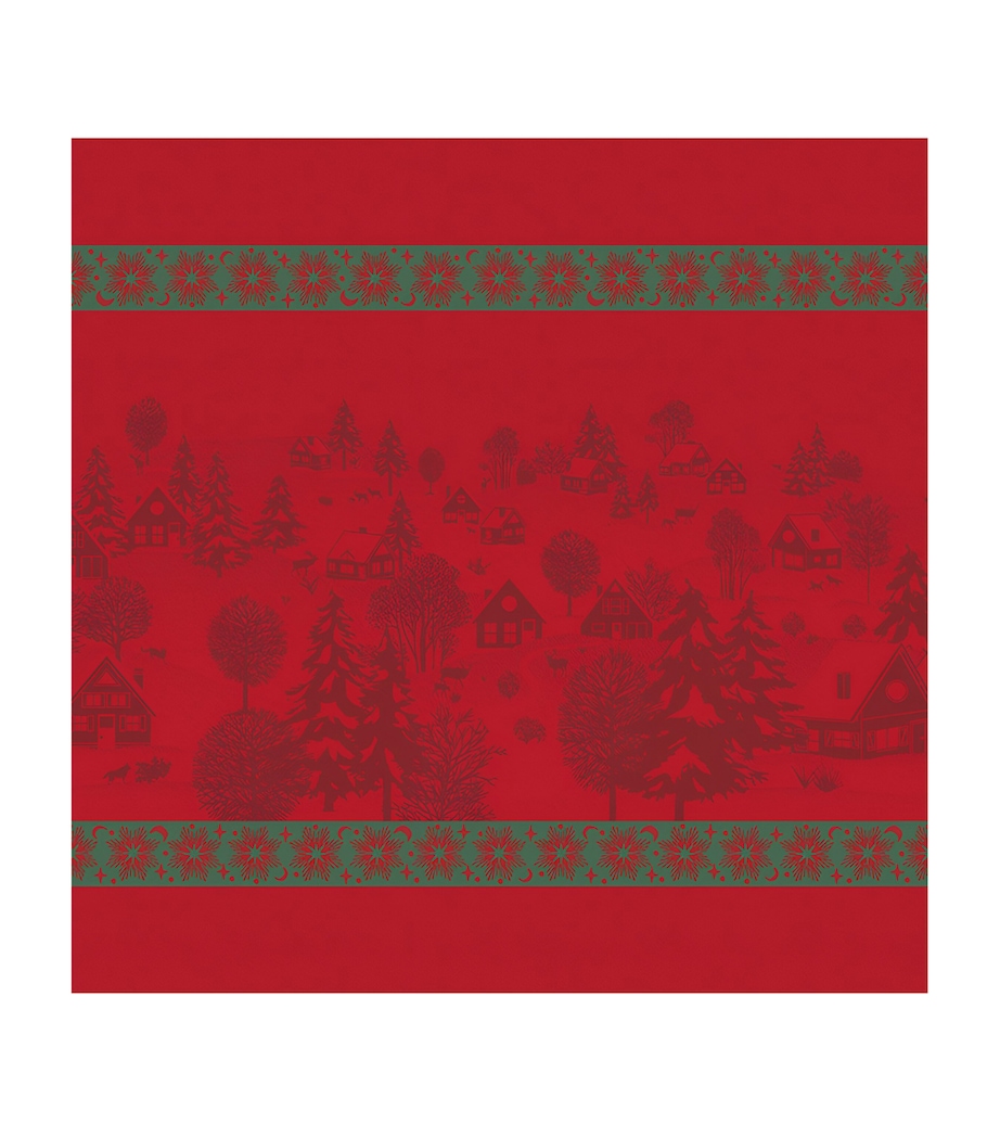 Le Jacquard Français Cotton Sous Les Étoiles Napkin (55cm x 55cm) Red Image 1