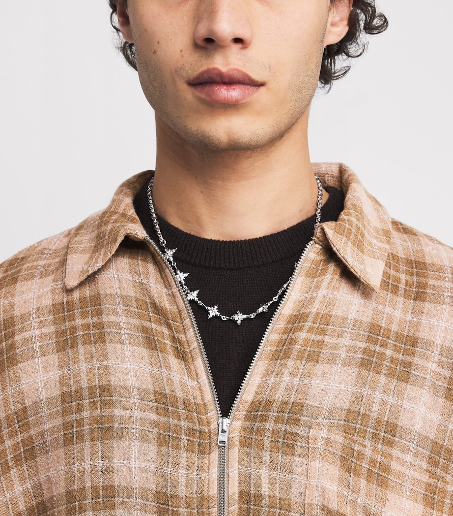 Won Hundred Mens Zip-Up Zayne Shirt Ginger Snap Comb. Image 6