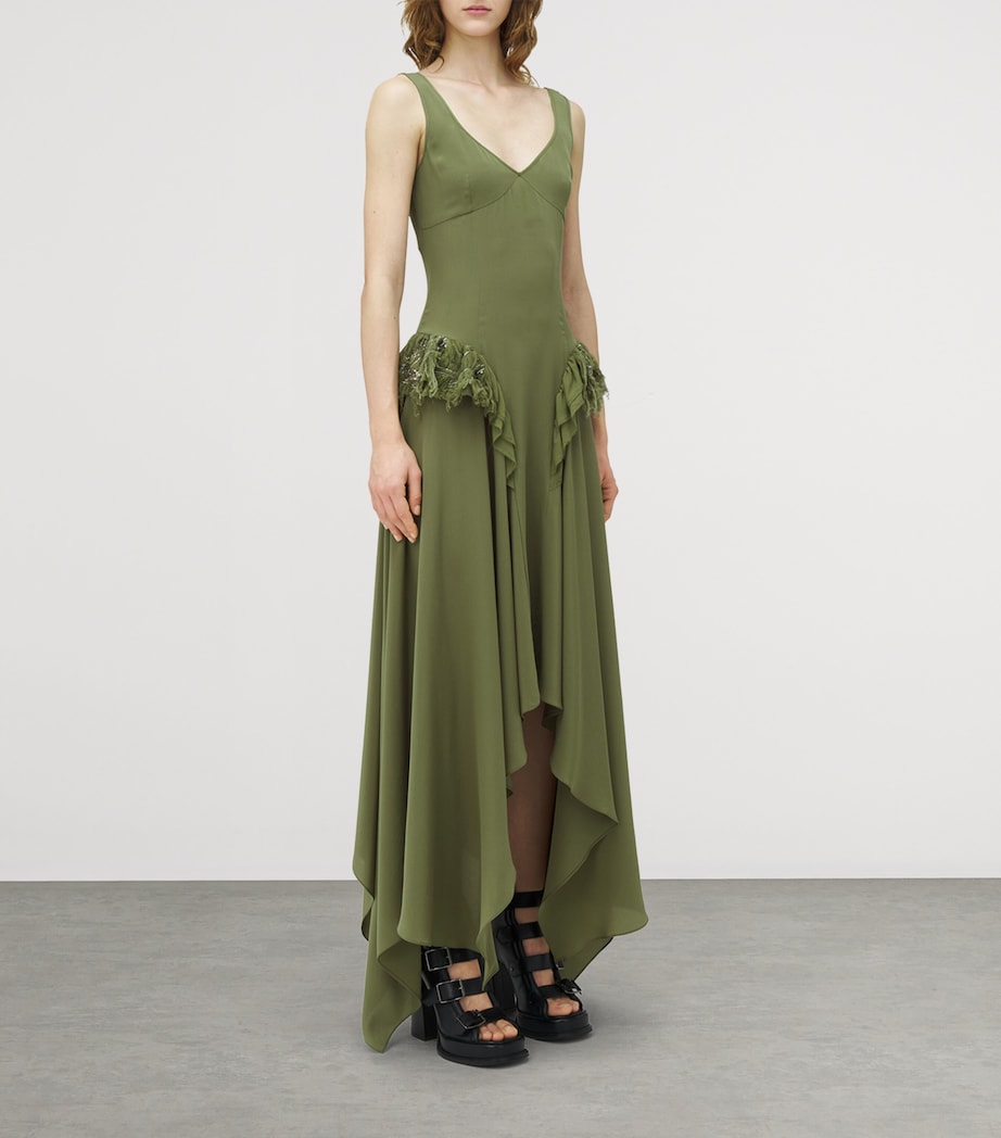 Silk Asymmetric Midi Dress 3009 Image 3
