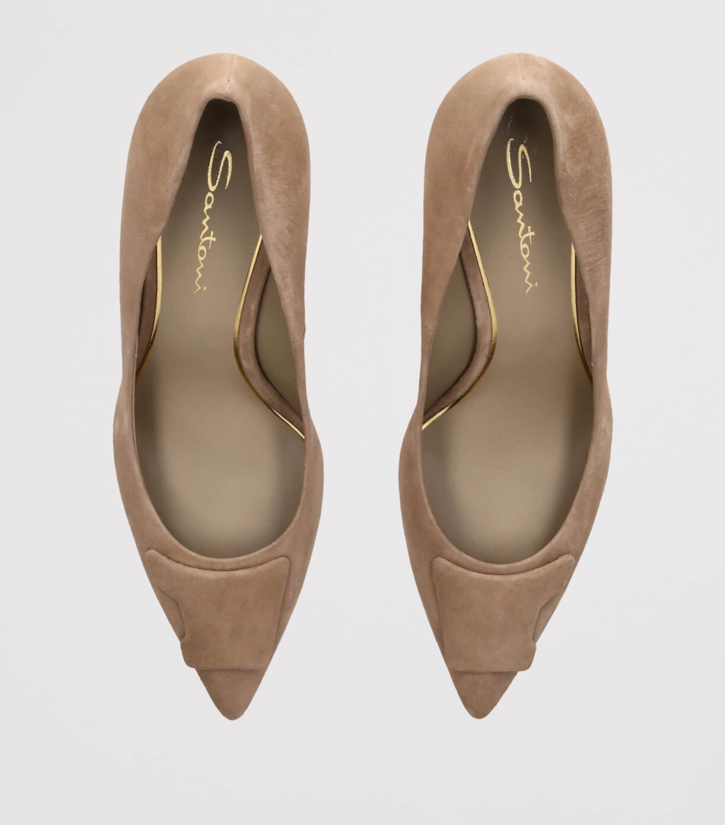 Suede Sibille Pumps 85 MID BROWN Image 4