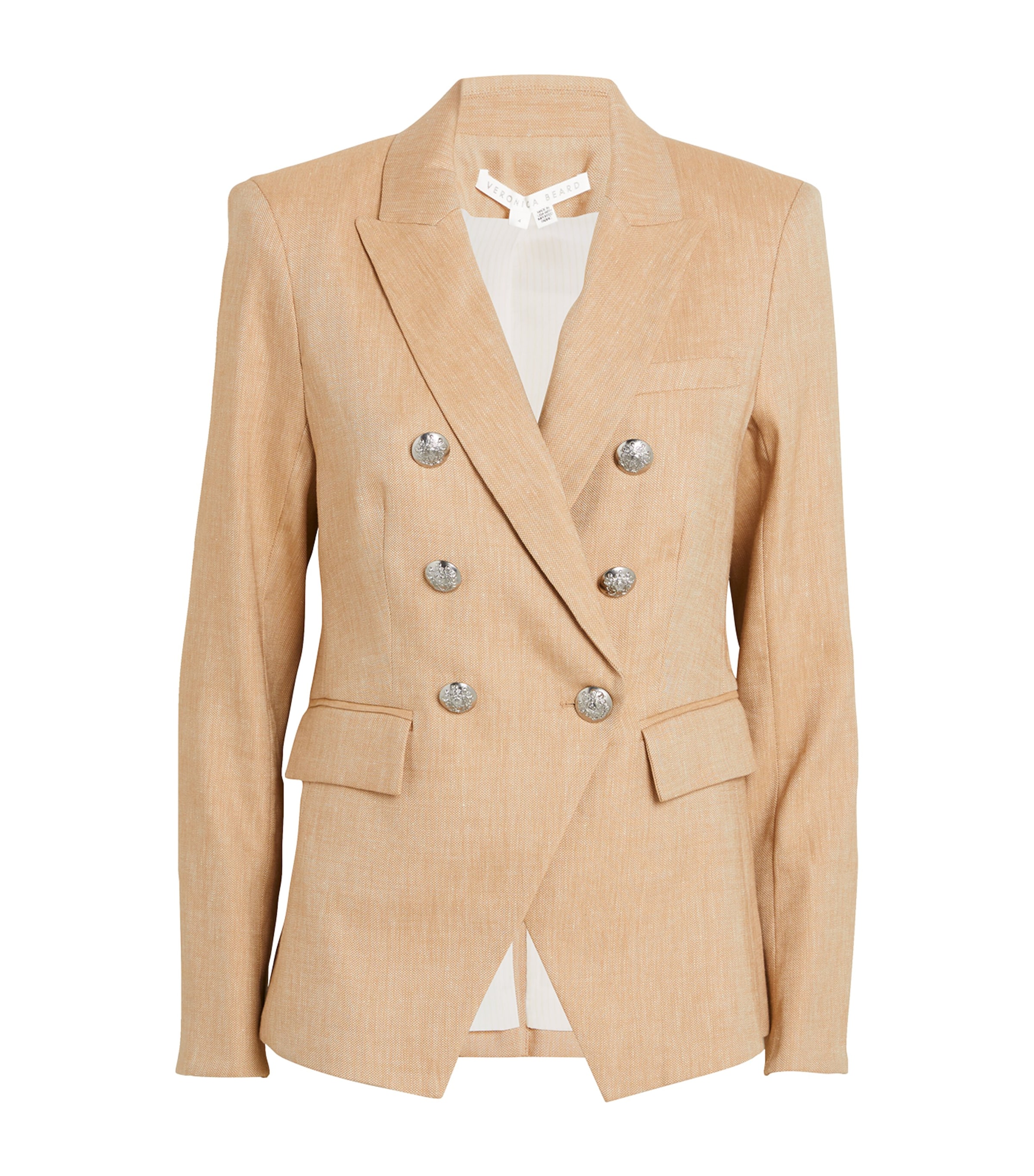 Shop Veronica Beard Miller Dickey Blazer In Beige