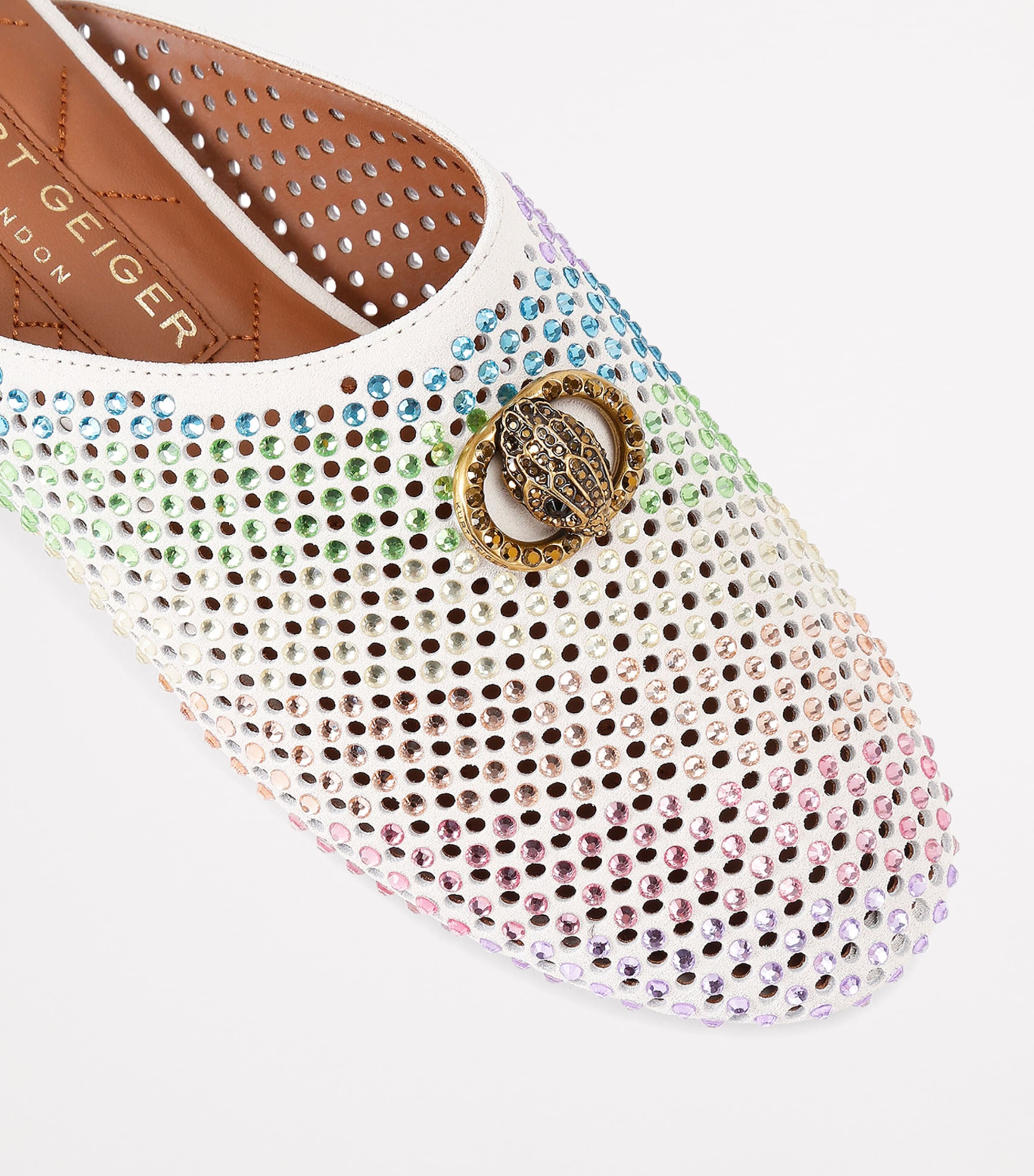 Kurt Geiger London Chelsea Sliders Bone/comb Image 3