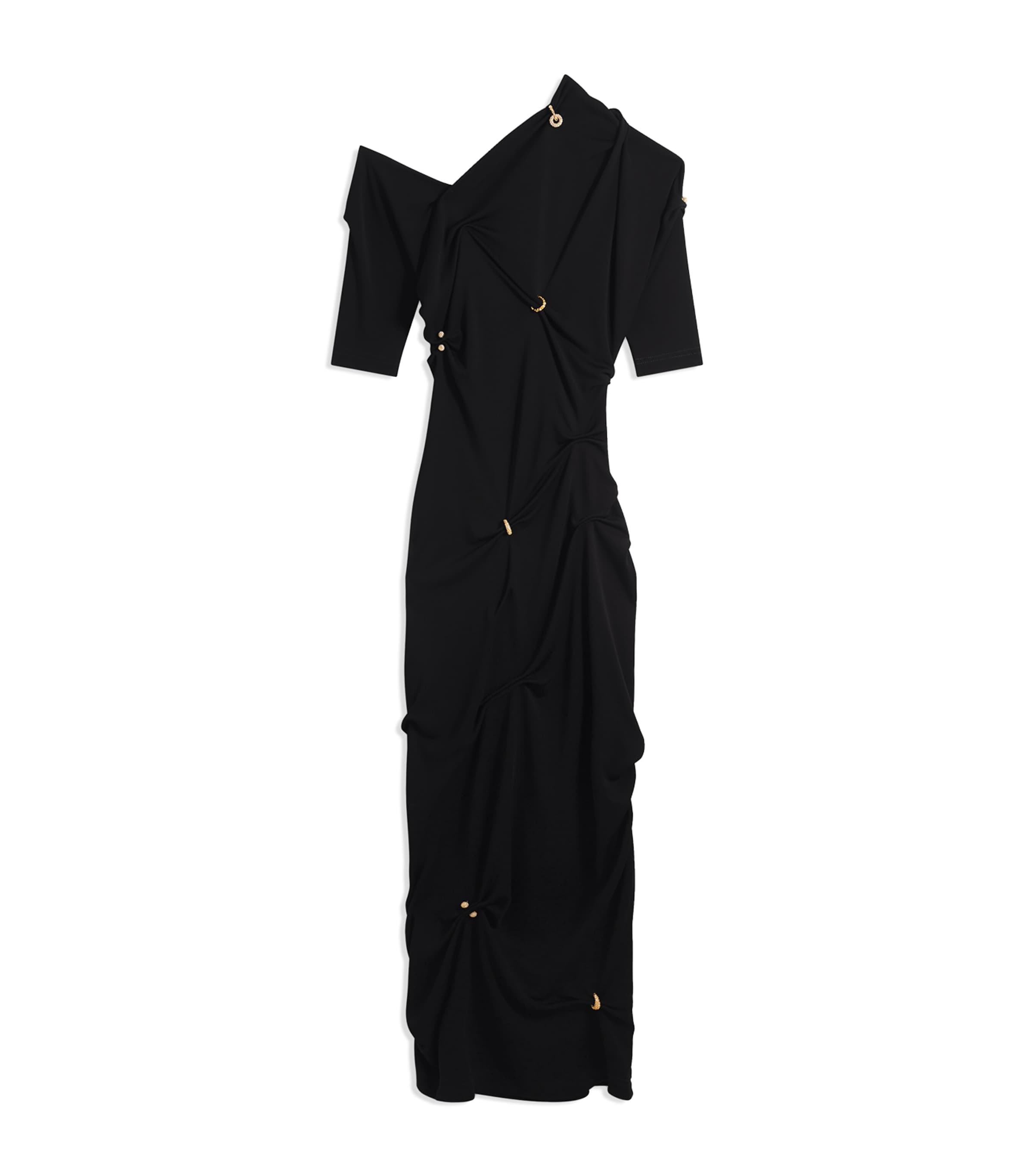 Schiaparelli Womens Piercings Midi Dress Black Image 6