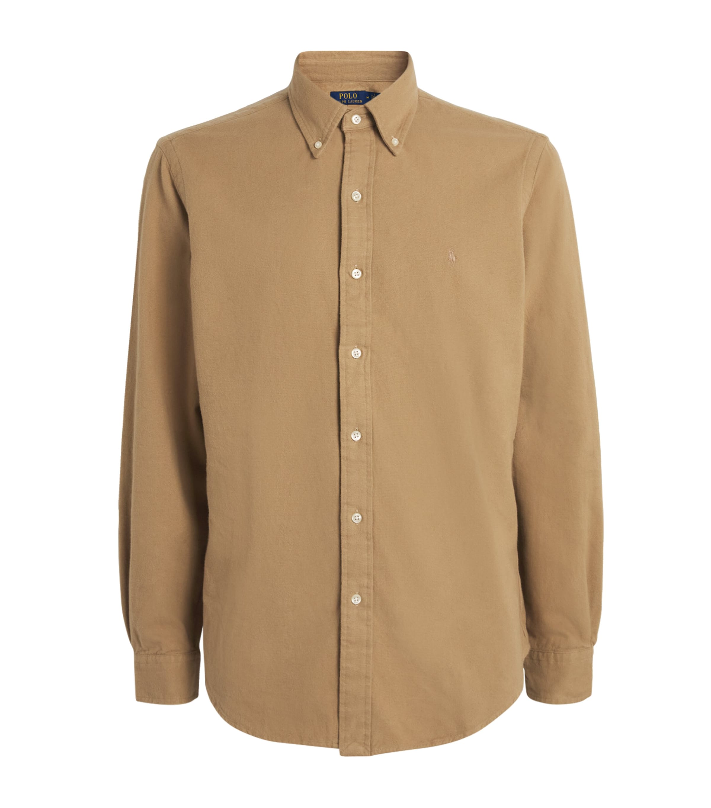 Polo Ralph Lauren Flannel Polo Pony Shirt In Brown