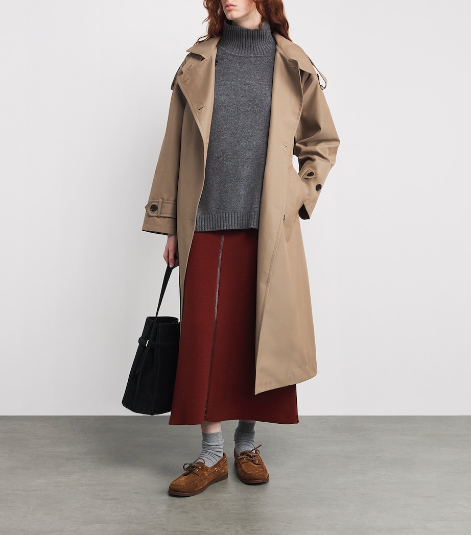 Virgin Wool High-Neck Sweater DARK GREY Image 2