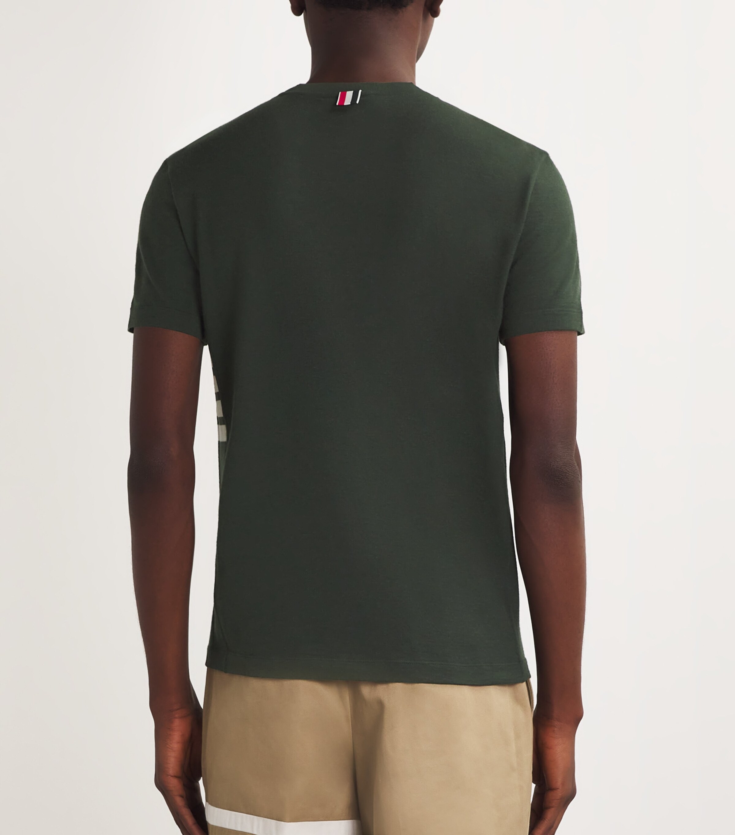Thom Browne Stretch-Wool 4-Bar T-Shirt | Harrods US