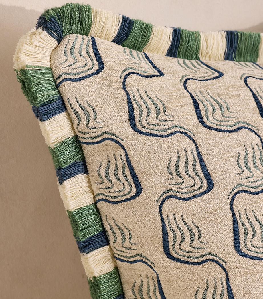 Soho Home Jacquard Theron Cushion (50cm x 50cm) Green Image 3