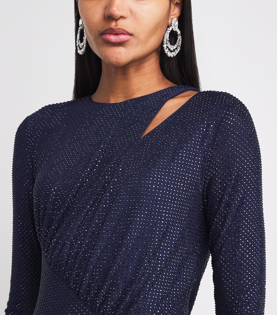 Embellished Cut-Out Maxi Dress NAVY Image 4