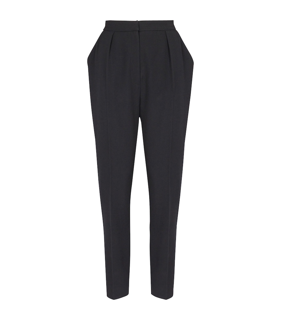 Wool Slim Tailored Trousers 0PA NOIR Image 1