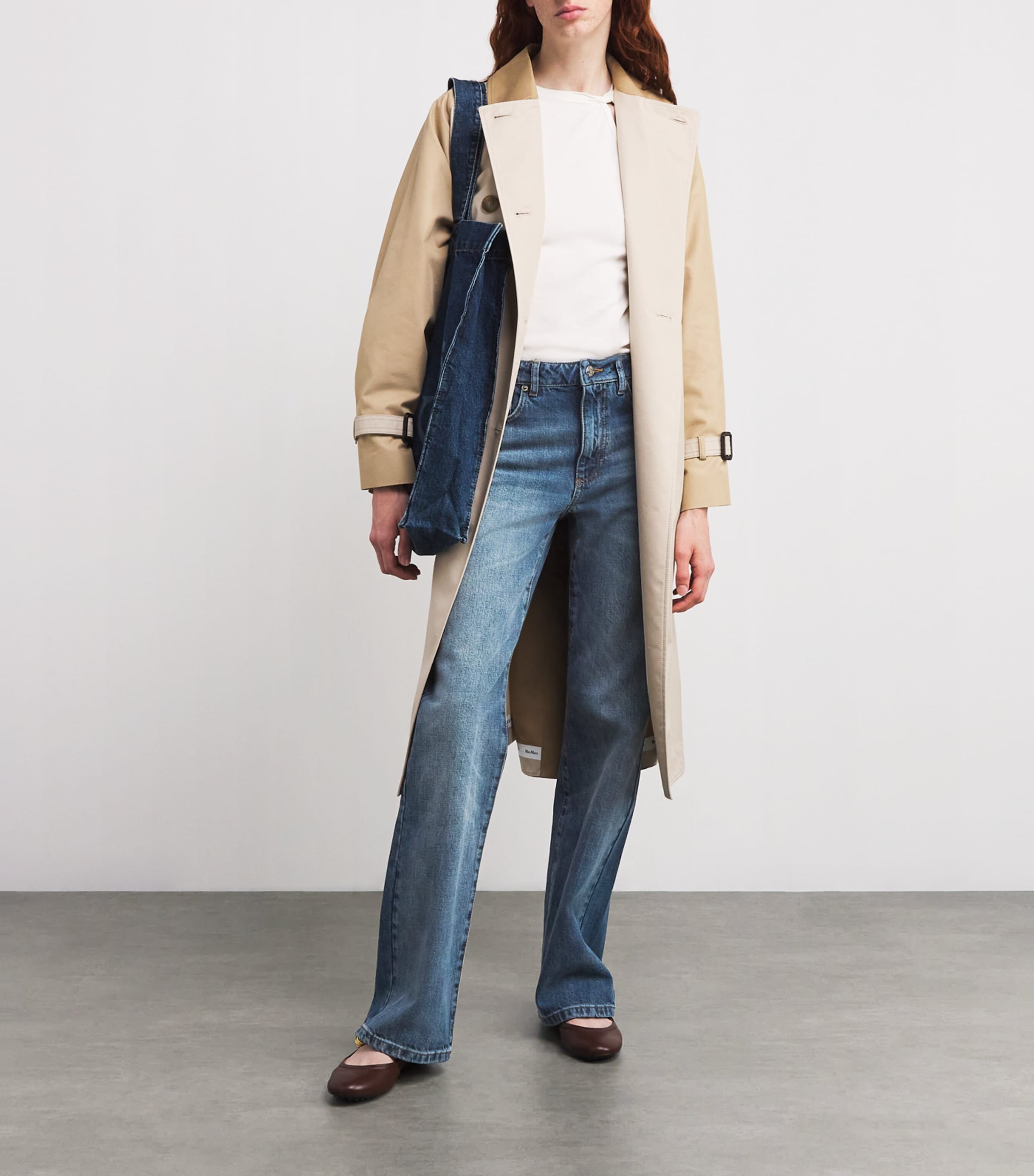 Faded High-Rise Straight Jeans NAVY Image 2