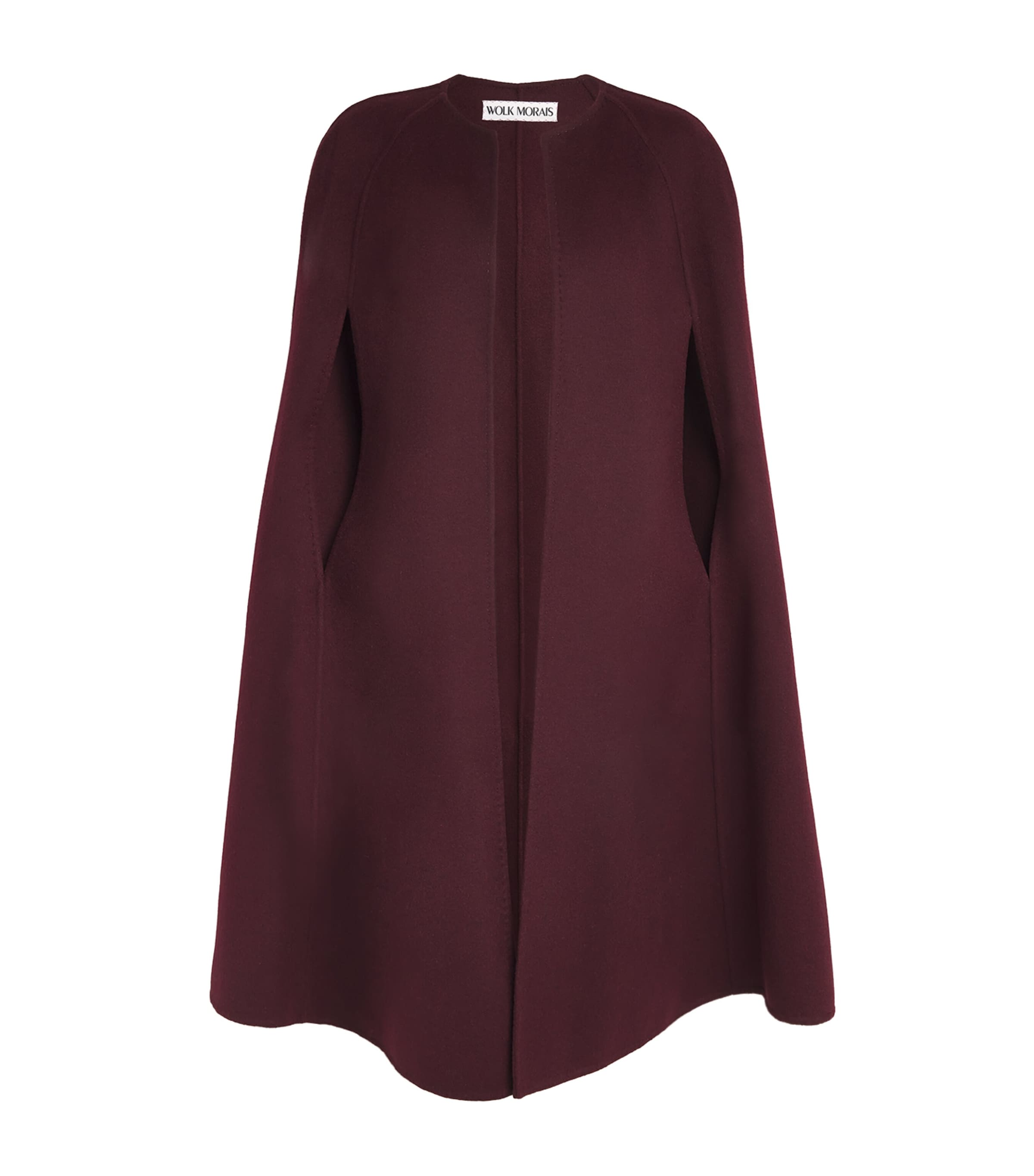 Wolk Morais Cashmere Monceau Cape In Burgundy