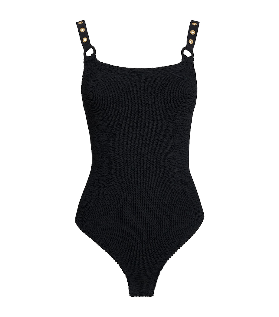 Eyelet Melody Swimsuit BLACK Image 1