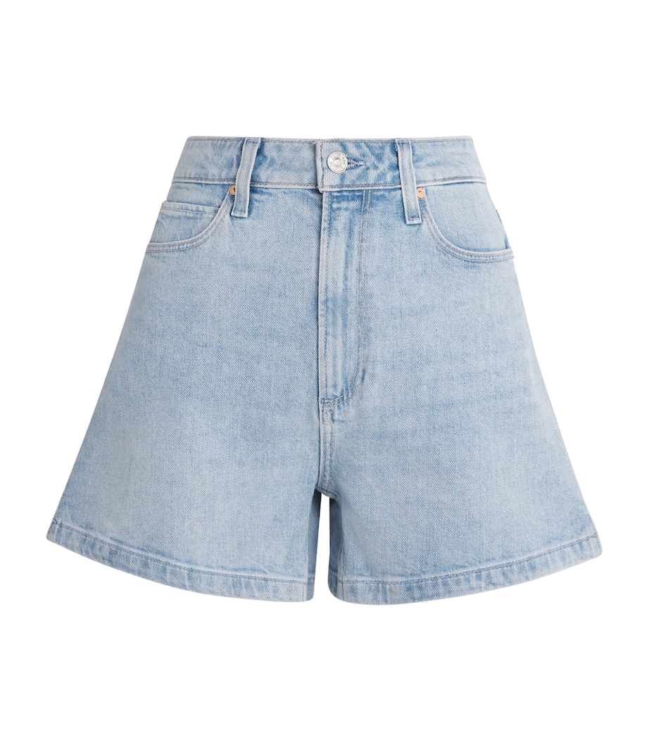 PAIGE Womens Dani High-Rise Denim Shorts Harmonie Image 1