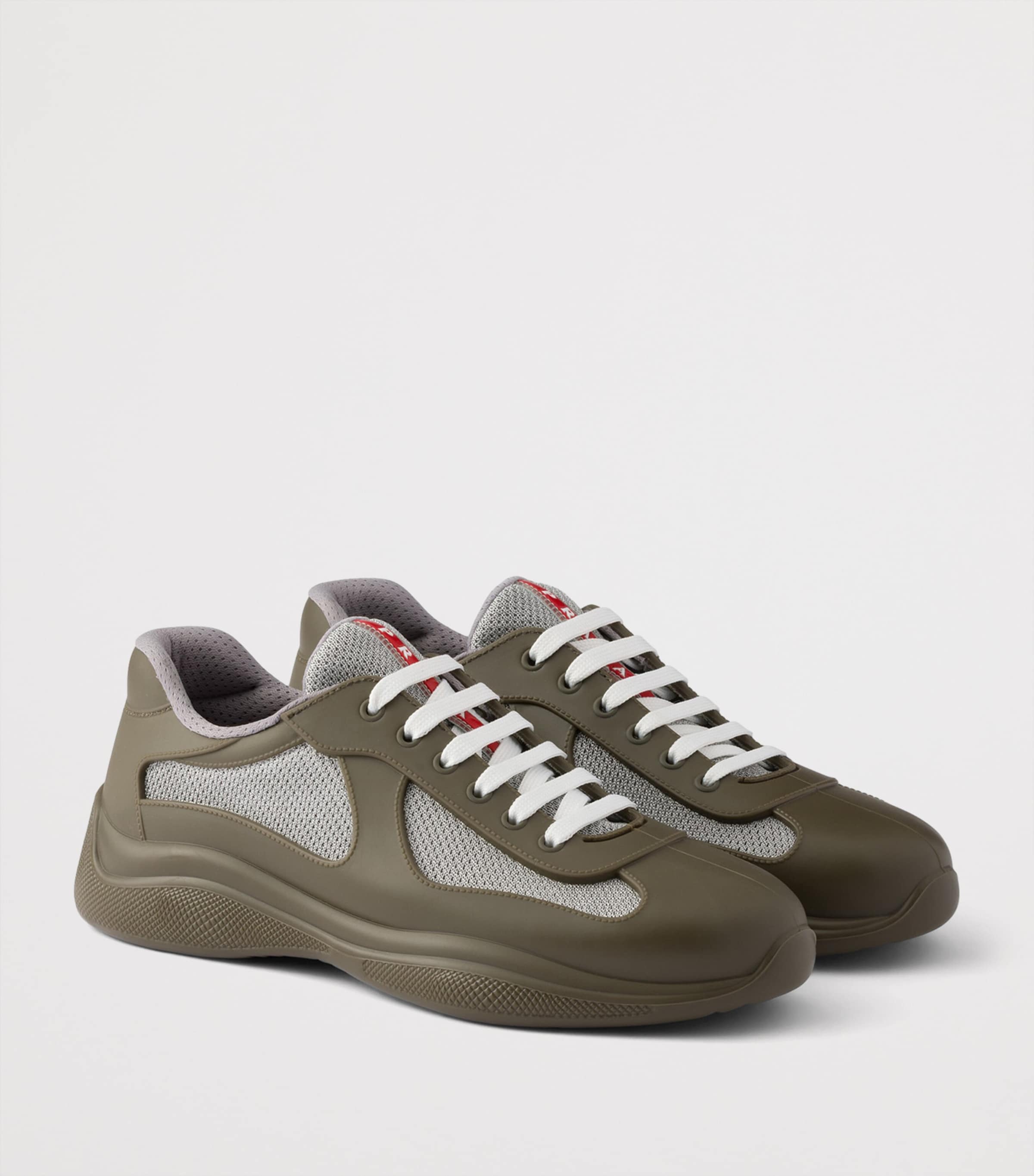 Prada Rubber America's Cup Sneakers Green Image 2
