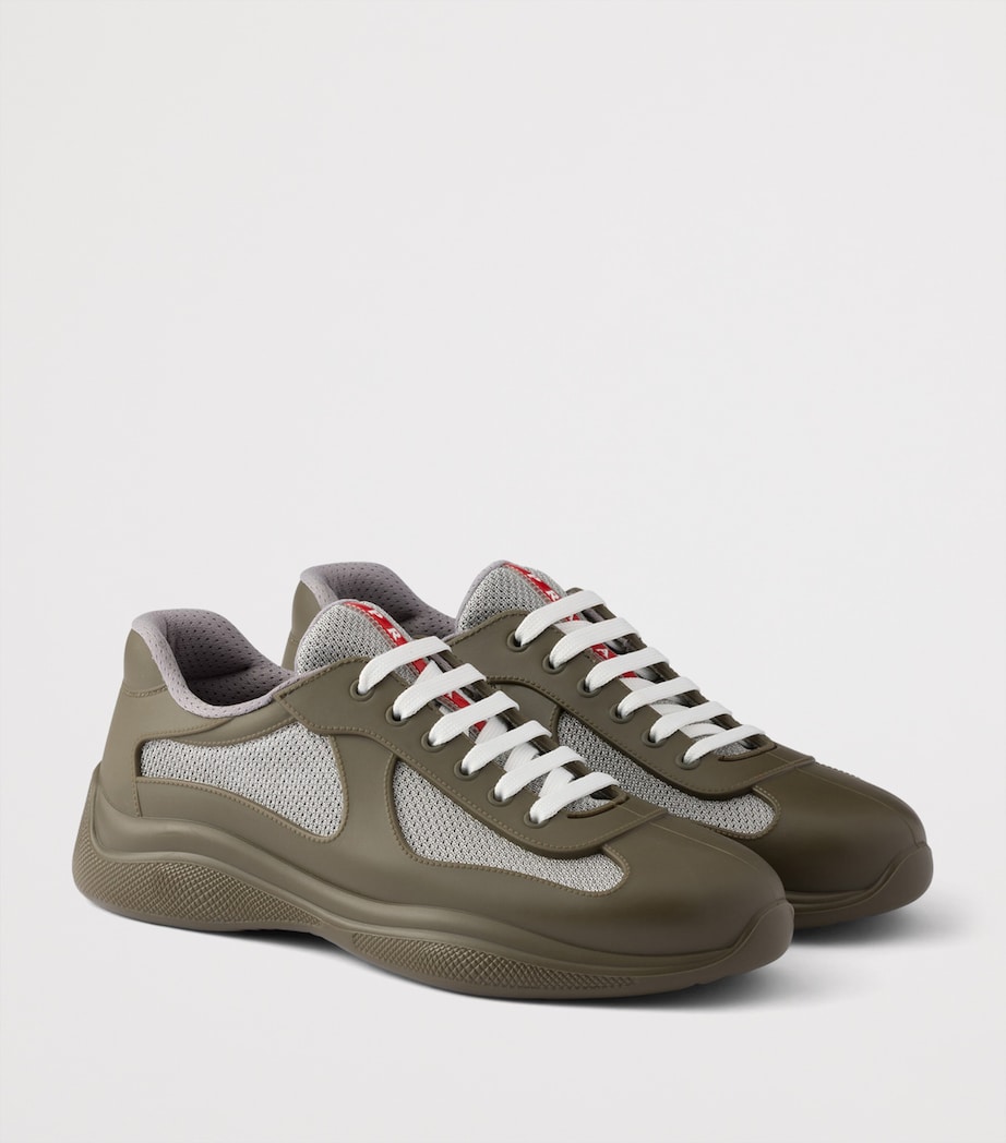Prada Rubber America's Cup Sneakers Green Image 2