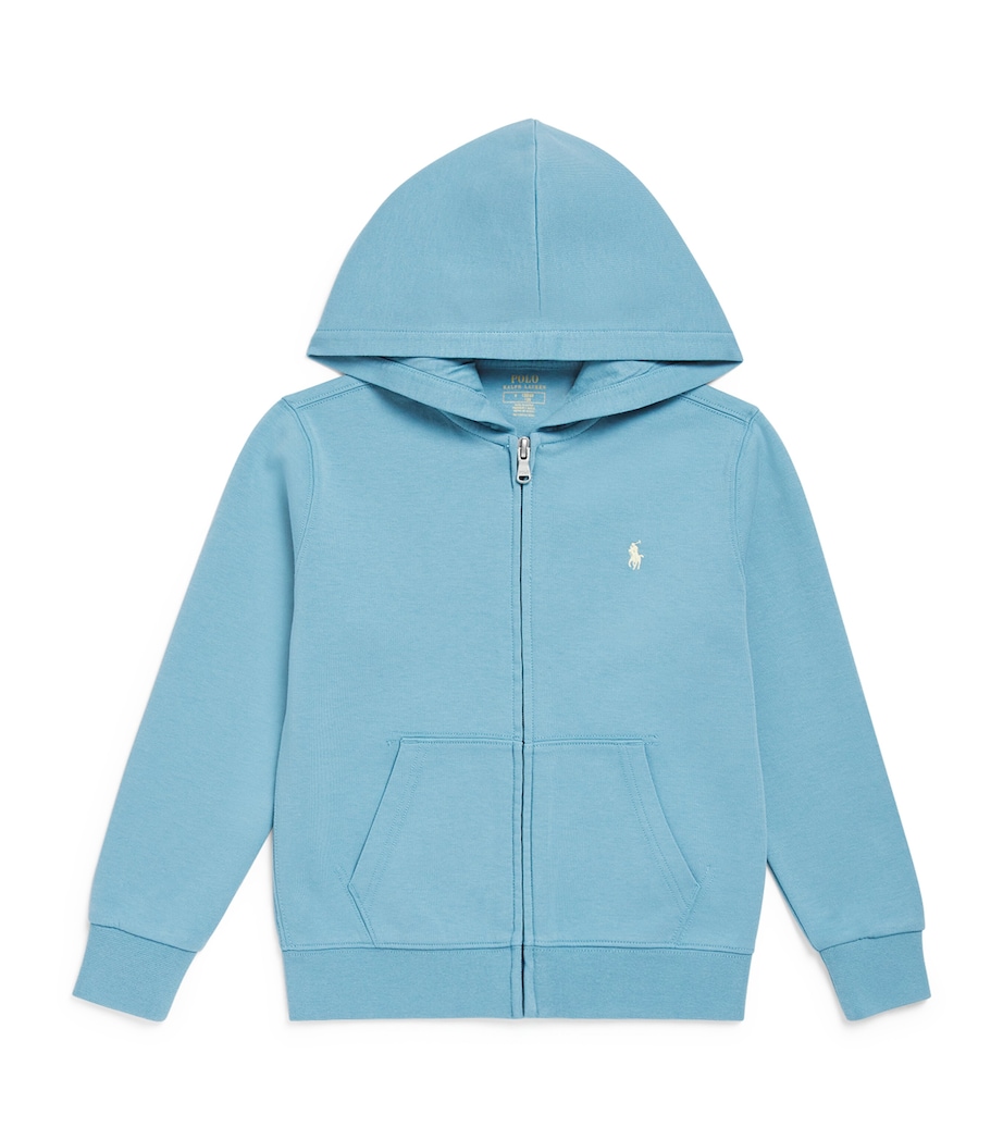 Ralph Lauren Kids Polo Pony Zip-Up Hoodie (2-7 Years) Cassidy Blue Image 1